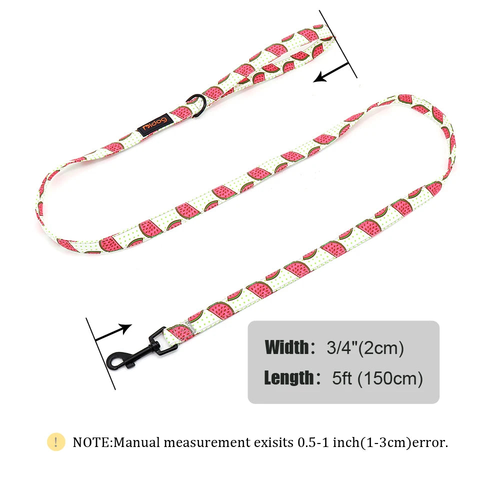 150cm Nylon Dog Leash Colorful Print Dogs Cat Lead Rope Pet Belt Leashes for Dogs Cats Walking Training French Bulldog Pug