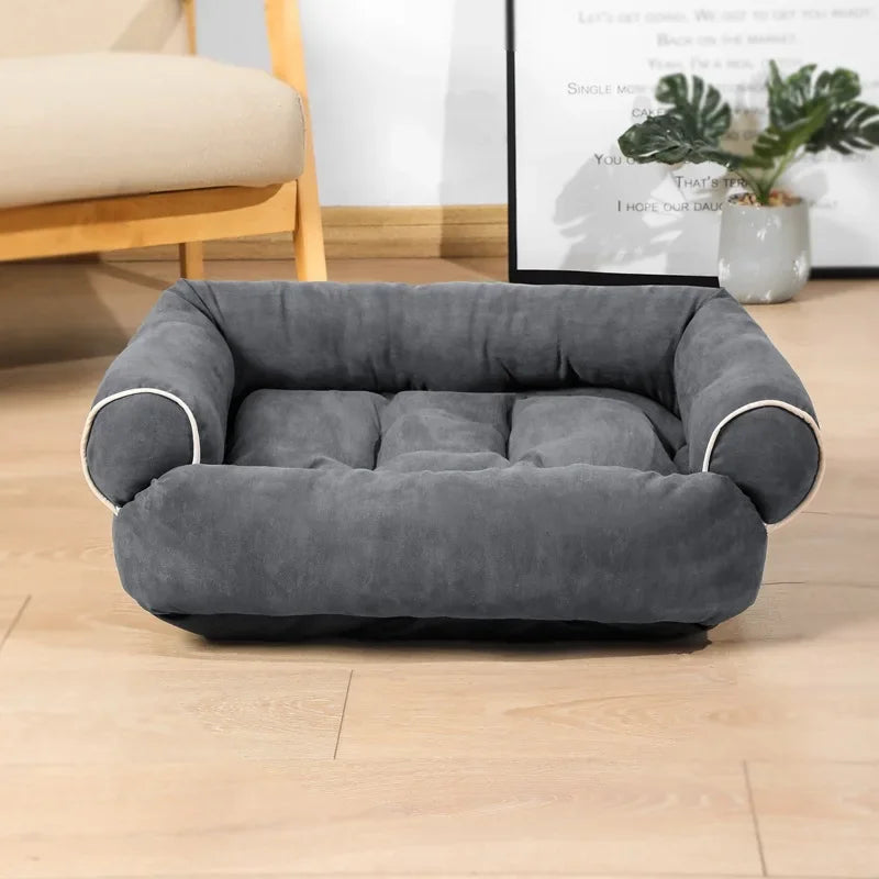 Warm Pet Dog Sofa Soft Sponge Mat Kennel Square Kennel Deep Sleep Breathable Blanket Pet Bed For Small Medium Dogs Pet Supplies