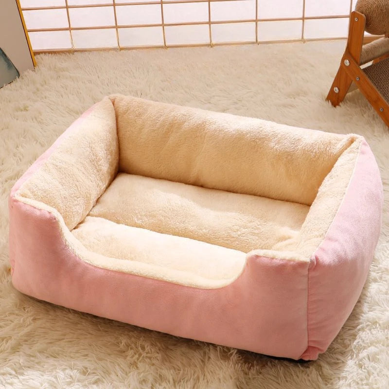 Cat beds,Large Pet Cat Bed Sofa Warm House,Square Nest Pets Kennels for Small Dogs Cats Winter Puppy Kittens Sleeping Baskets