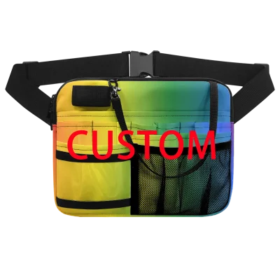 Cute Dog Medical Luxury Design Waist Bag Hospital Work Utility Multi Pocket Nursing Belt Bag For Stethoscope Bandage Medication