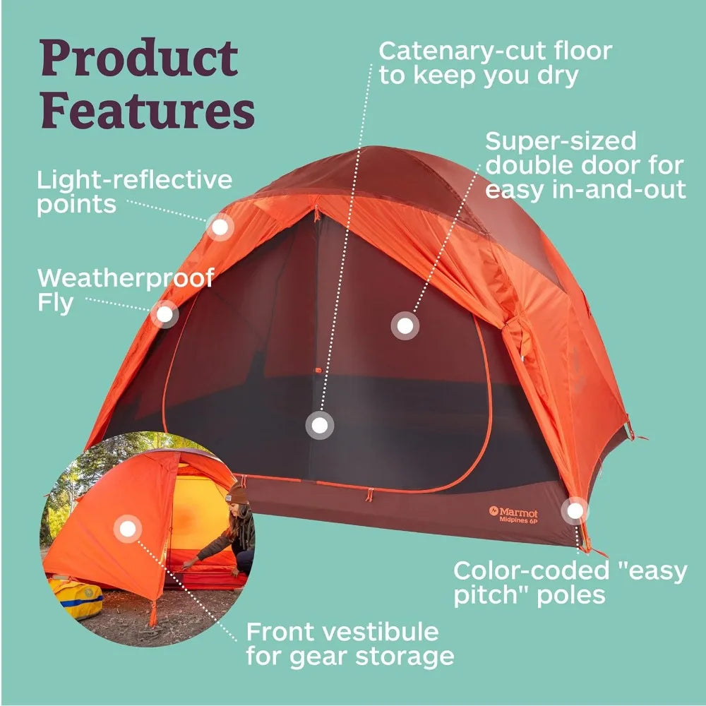 Midpines 4P Camping Tents & Footprints