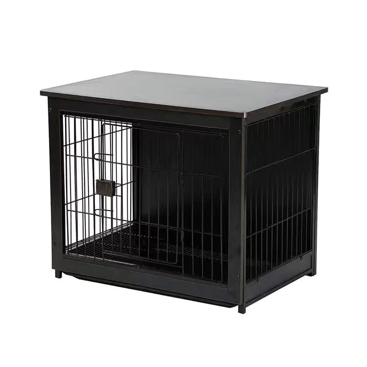 Plus-Sized Space Dog Villa Small and Medium-Sized Cat Dog House Steel Wooden Kennel Bold Iron Cage Fence