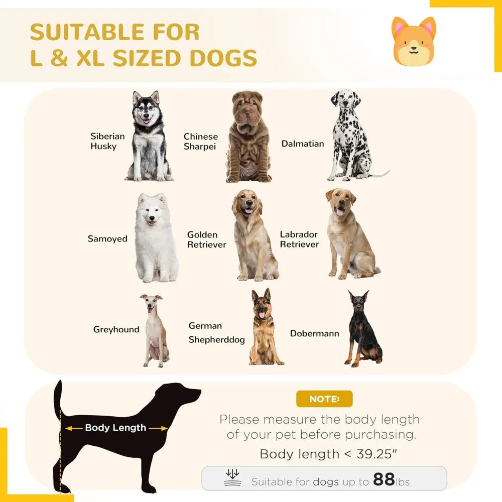 Heavy Duty Dog Crate Metal Kennel and Cage Dog Playpen with Lockable Wheels, Slide-Out Tray and Anti-Pinching Floor