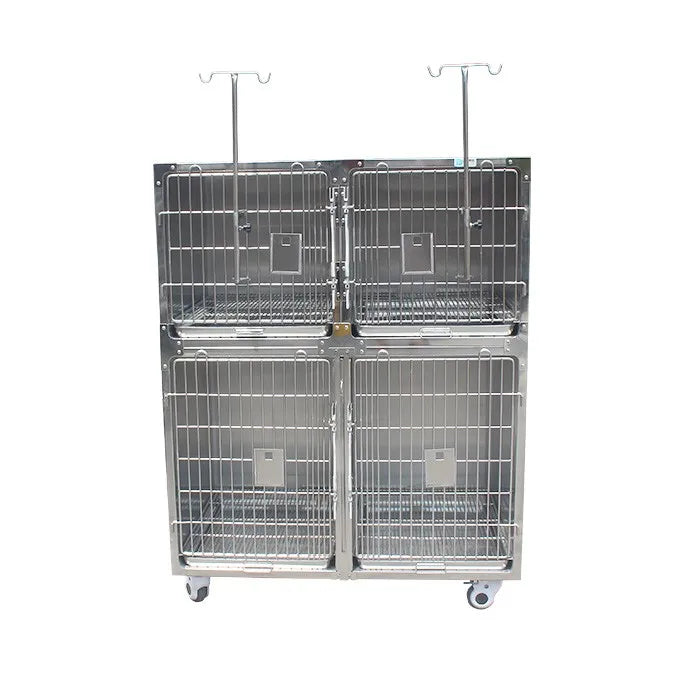 Veterinary Cages304 Stainless Steel Combined Cat Dog Pet Animal Cages Veterinary Kennel