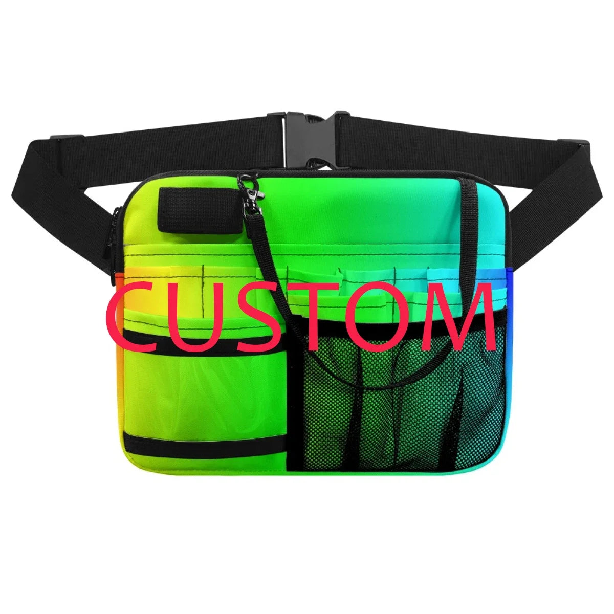 Cute Dog Medical Luxury Design Waist Bag Hospital Work Utility Multi Pocket Nursing Belt Bag For Stethoscope Bandage Medication