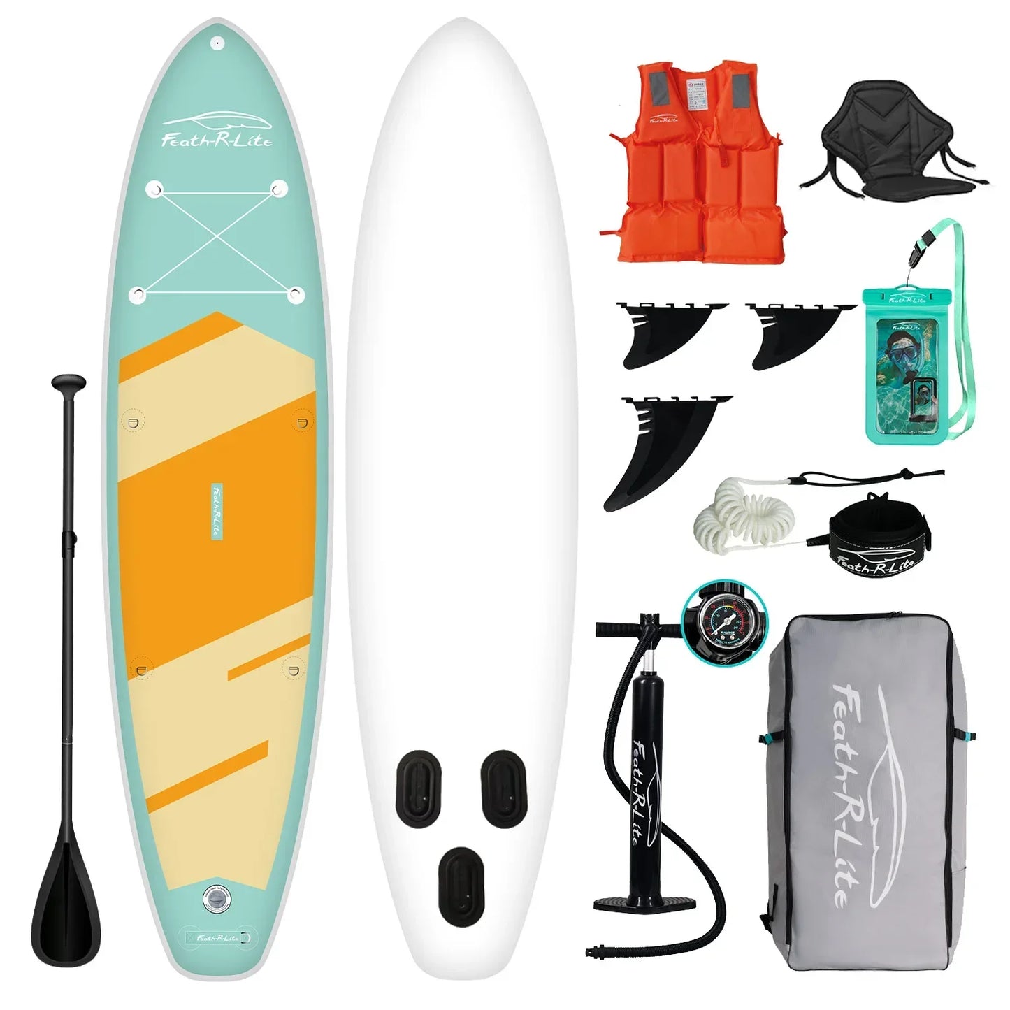 Paddle board inflatable paddle board surfboard SUP standing beginner portable thickened PVC paddle board