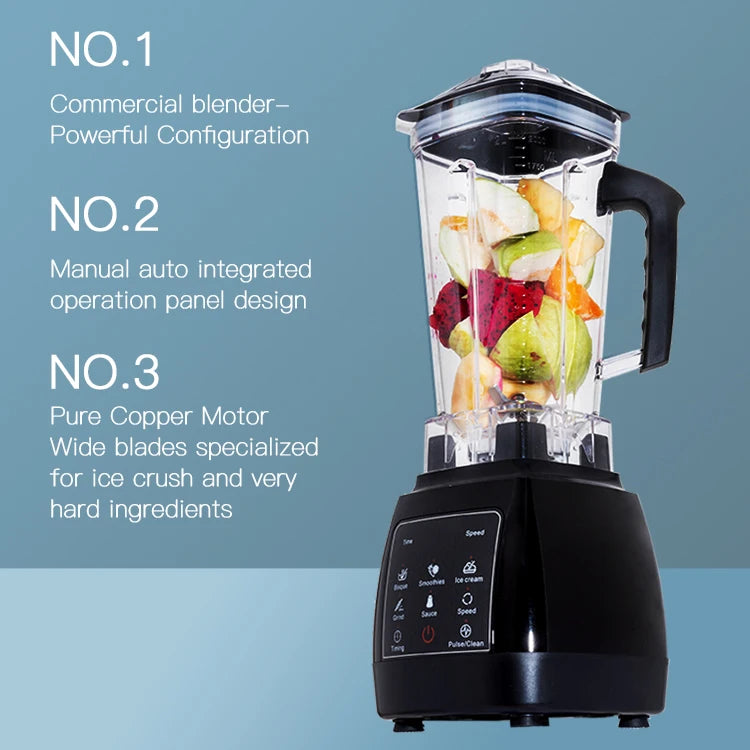 Popular Powerful heavy duty ice crusher machine Milkshake Mixer soybean milk full automatic blander juicer blender