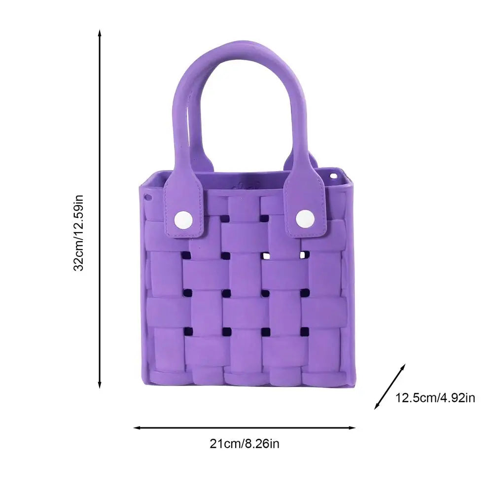 Tote Beach Bag Waterproof Open Bag With Holes Womens Beach Tote Waterproof Sandproof Hand Bag For Sports Beach Pool Toys &