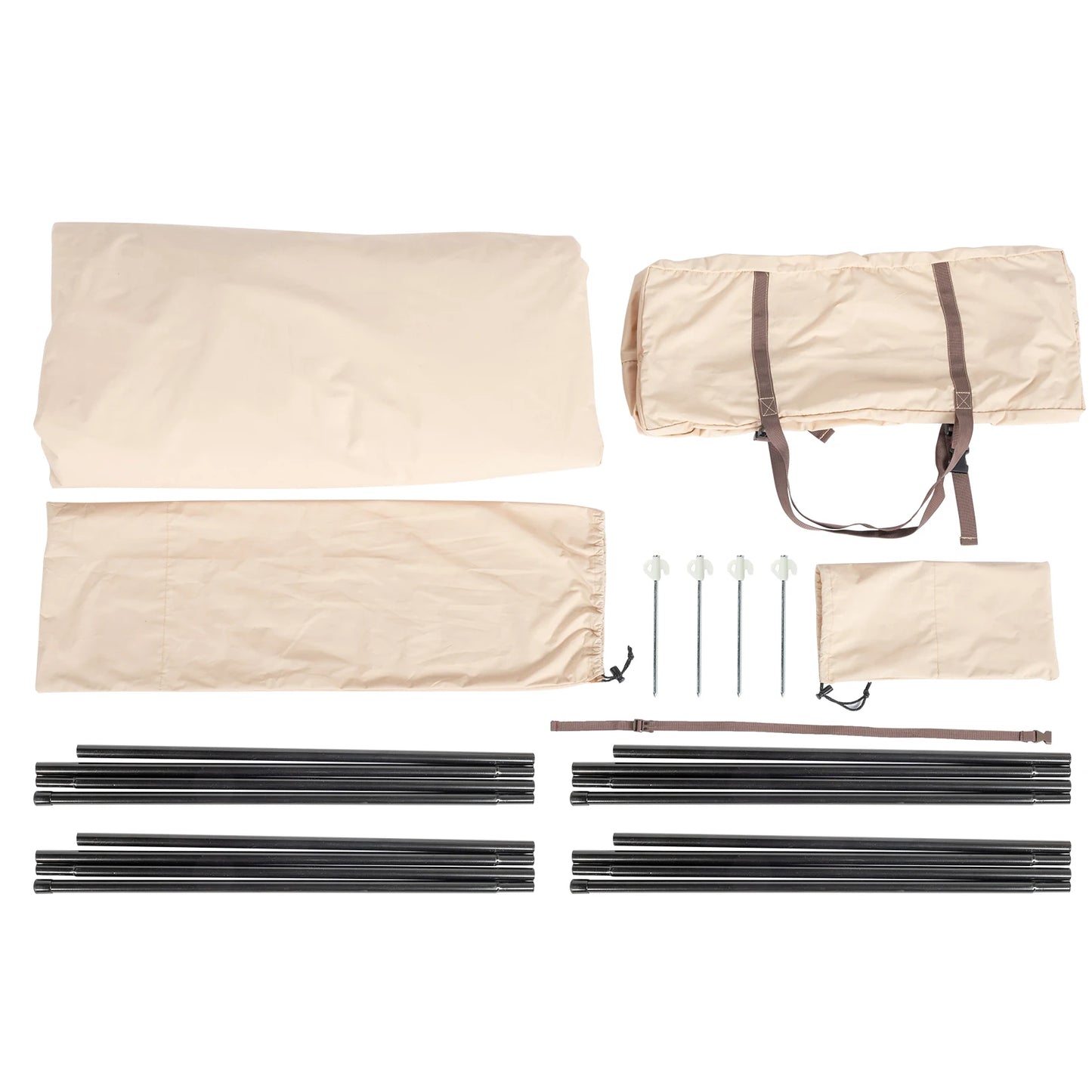 7ft Camping Tent 3-4 Person 3 Seasons Cotton Tent Triangle Breathable Tent for Patio, Garden