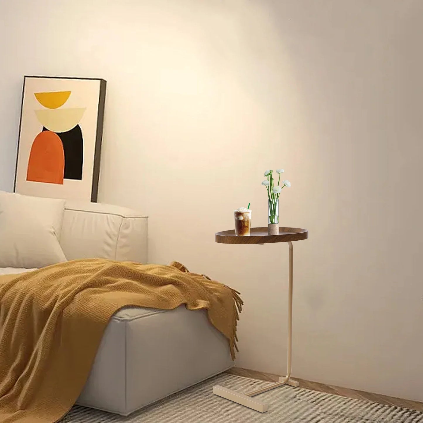 Sofa Side End Table Snack Couch Coffee Tray Bed Side PC Laptop Desk USA Sofa Table Home Decor