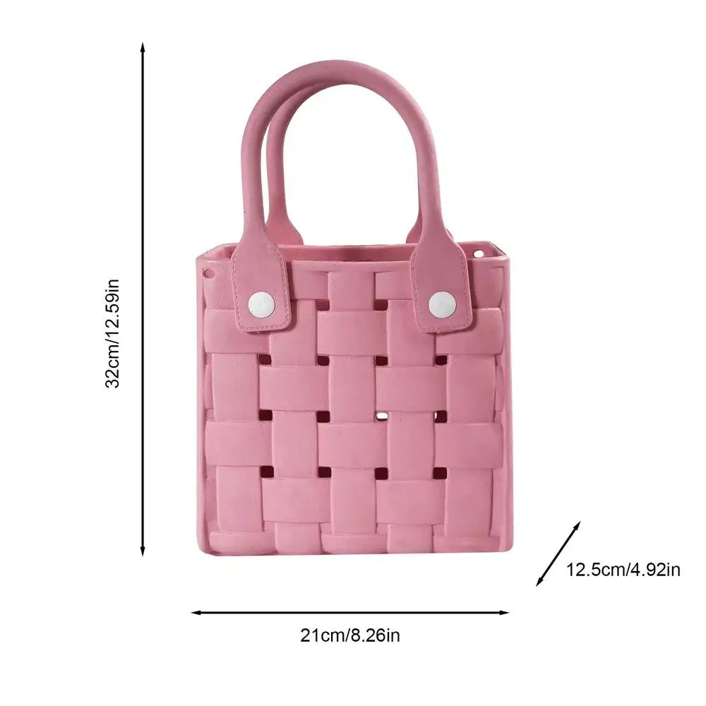 Tote Beach Bag Waterproof Open Bag With Holes Womens Beach Tote Waterproof Sandproof Hand Bag For Sports Beach Pool Toys &