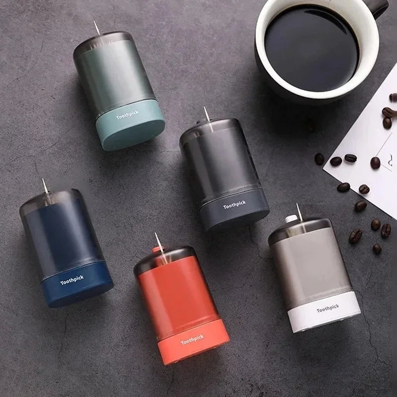 Toothpick Box Creative Automatic Pop-up Home Living Room Pressed Toothpick Cartridge Can Portable Toothpick Cartridge