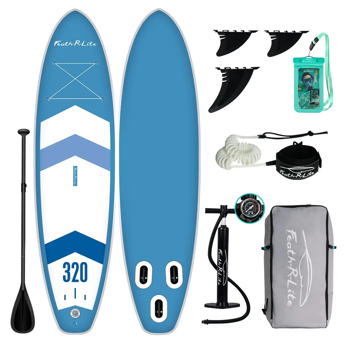 Paddle board inflatable paddle board surfboard SUP standing beginner portable thickened PVC paddle board