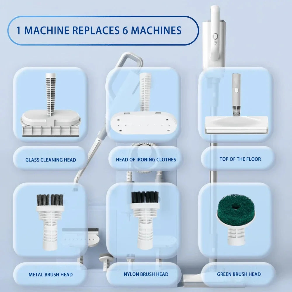 370ml Household Multifunctional Sterilization and Mite Removal Steam Cleaner Electric Steam Mop 220V EU Plug  Steam Mop