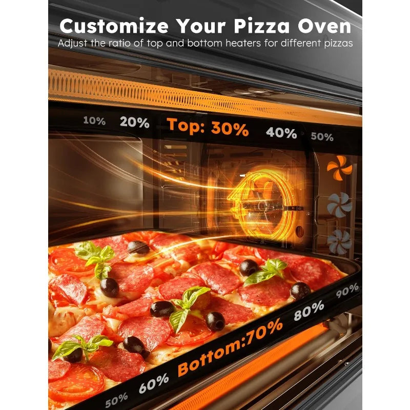 Nuwave Bravo XL Pro Air Fryer Toaster Oven with Grill Combo, 2024 New Ultra-Fast Convection System, 35% Crispier, 2X More Even