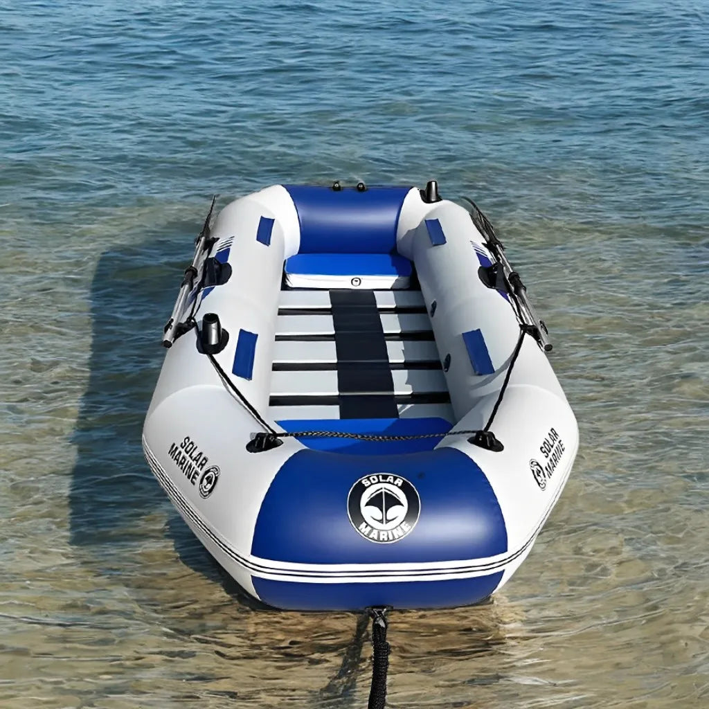 Solar Marine B230-1 Wooden Floor Inflatable PVC Fishing Kayak Boat for the Sea Kayaking 1-3Person Racing Boats with Accessories