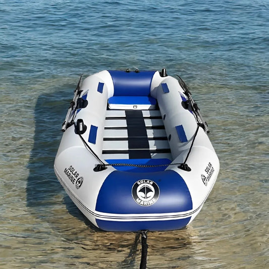 Solar Marine B230-1 Wooden Floor Inflatable PVC Fishing Kayak Boat for the Sea Kayaking 1-3Person Racing Boats with Accessories
