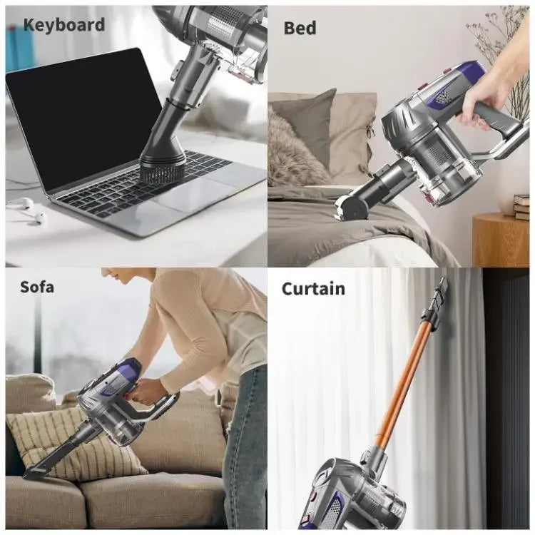 Cordless 9Kpa Vacuum Cleaner Wet And Dry Floor Cleaning Electric Mop Wireless Handheld Household Floor Washer