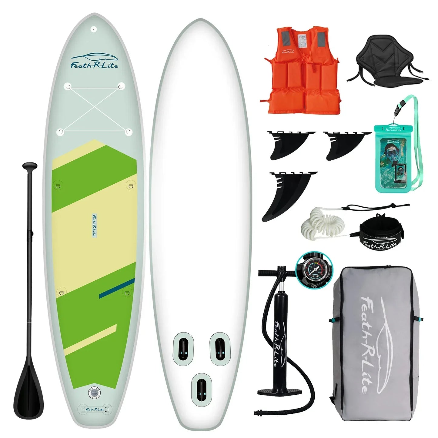 Paddle board inflatable paddle board surfboard SUP standing beginner portable thickened PVC paddle board