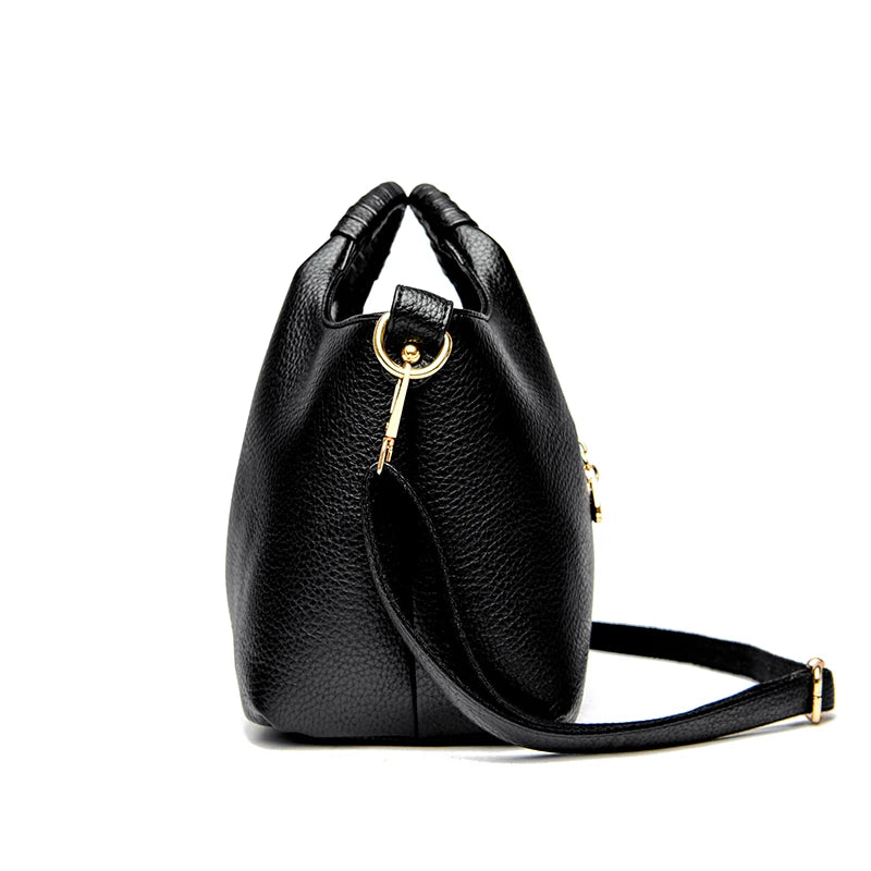 Soft Leather Handbags Women Casual Tote Bags Luxury Vintage Large Capacity Shoulder Crossbody Bags Female Hand Bag Sac a Main