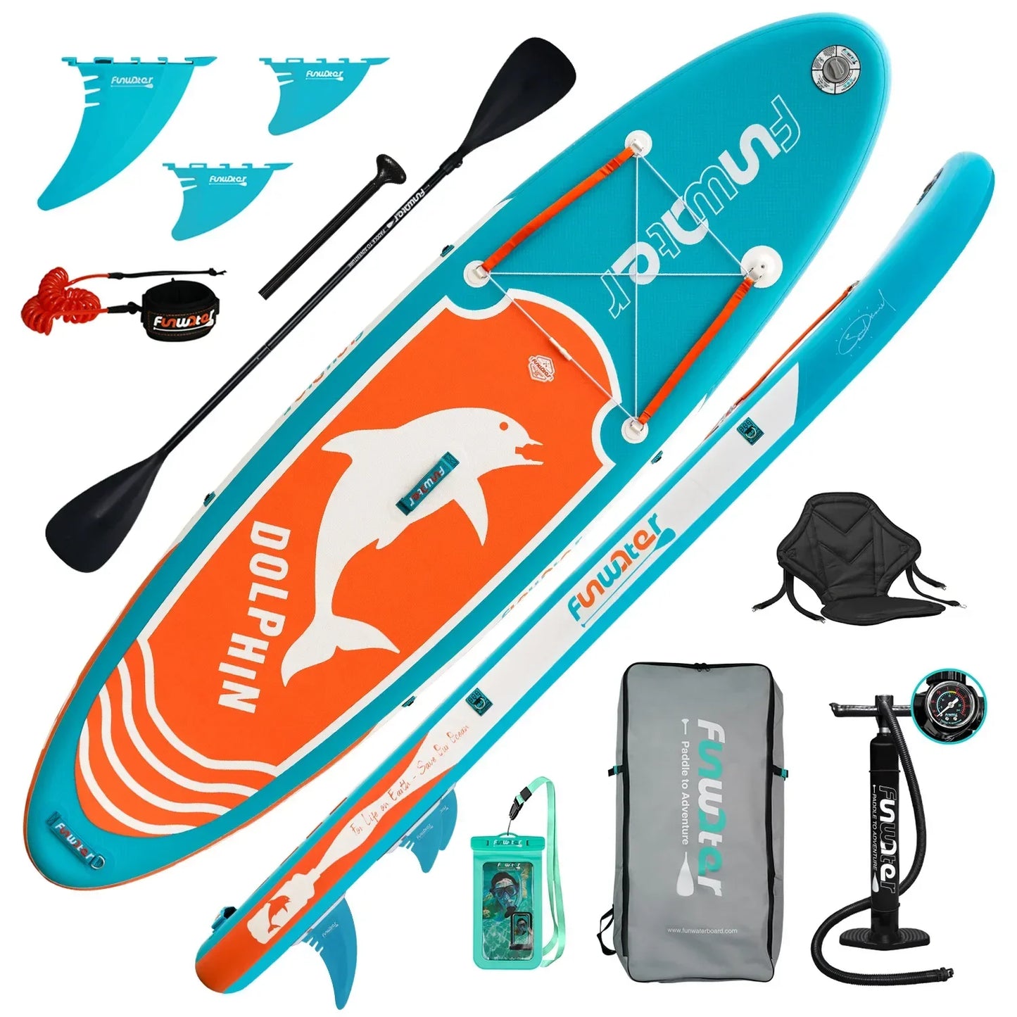 Paddle board inflatable paddle board surfboard SUP standing beginner portable thickened PVC paddle board