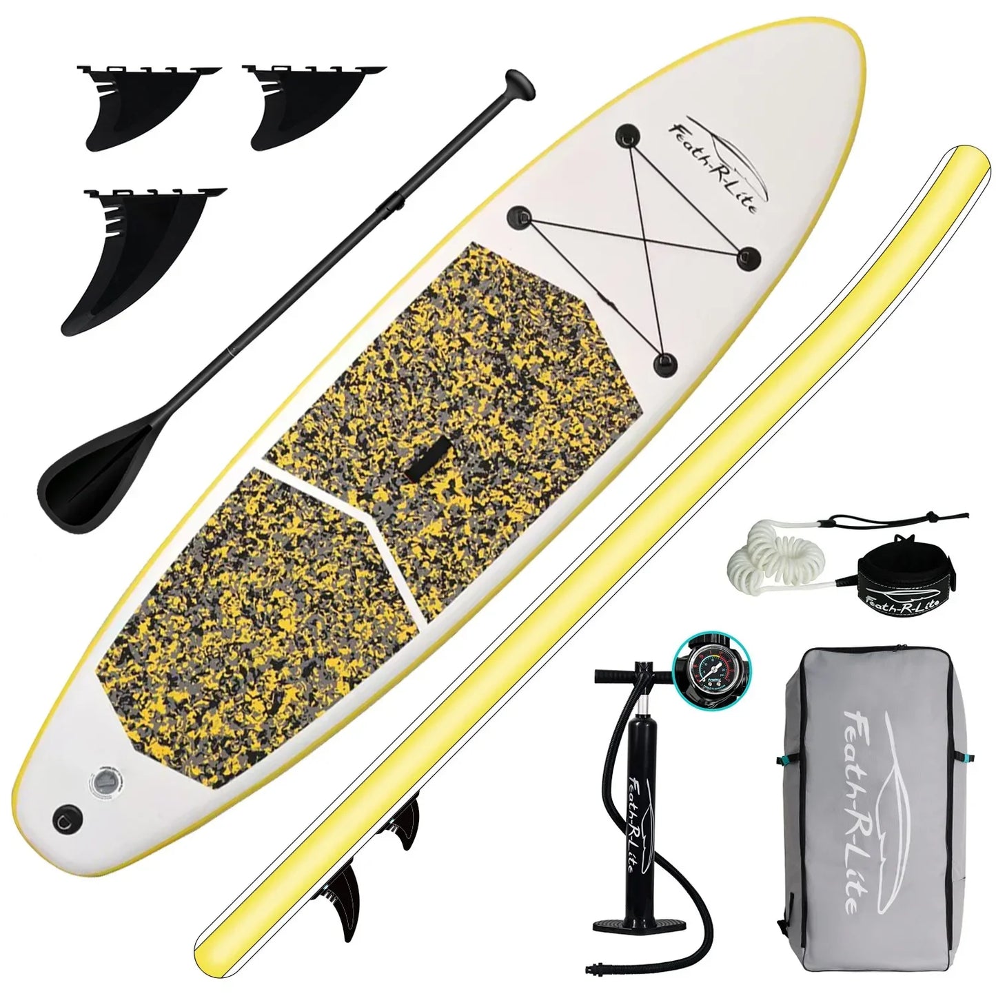 Paddle board inflatable paddle board surfboard SUP standing beginner portable thickened PVC paddle board