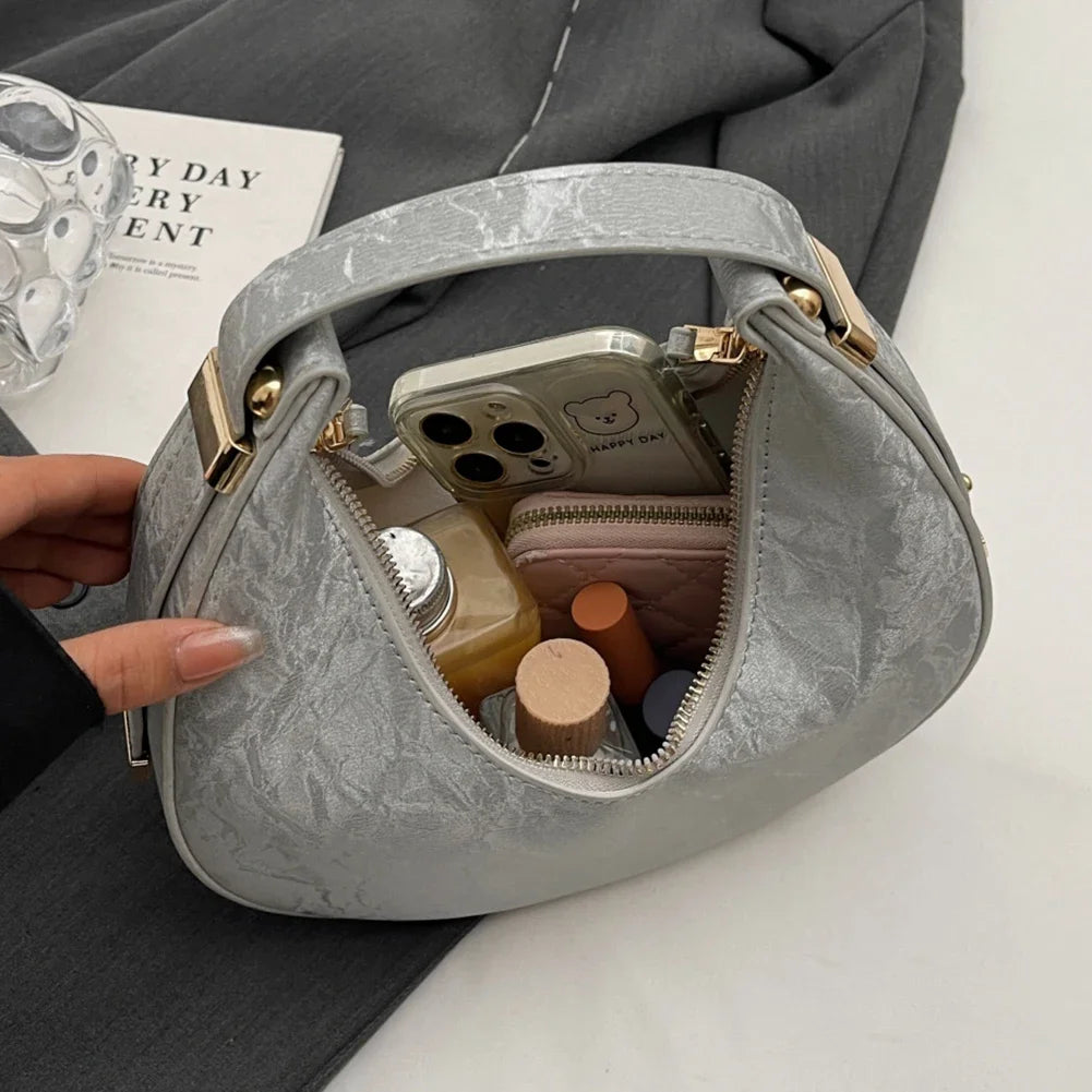 Elegant Tote Purse and Handbag for Women Fashion Small Crescent Hobo Shoulder Bags Purses Retro Clutch Top Handle Cute Hand Bag