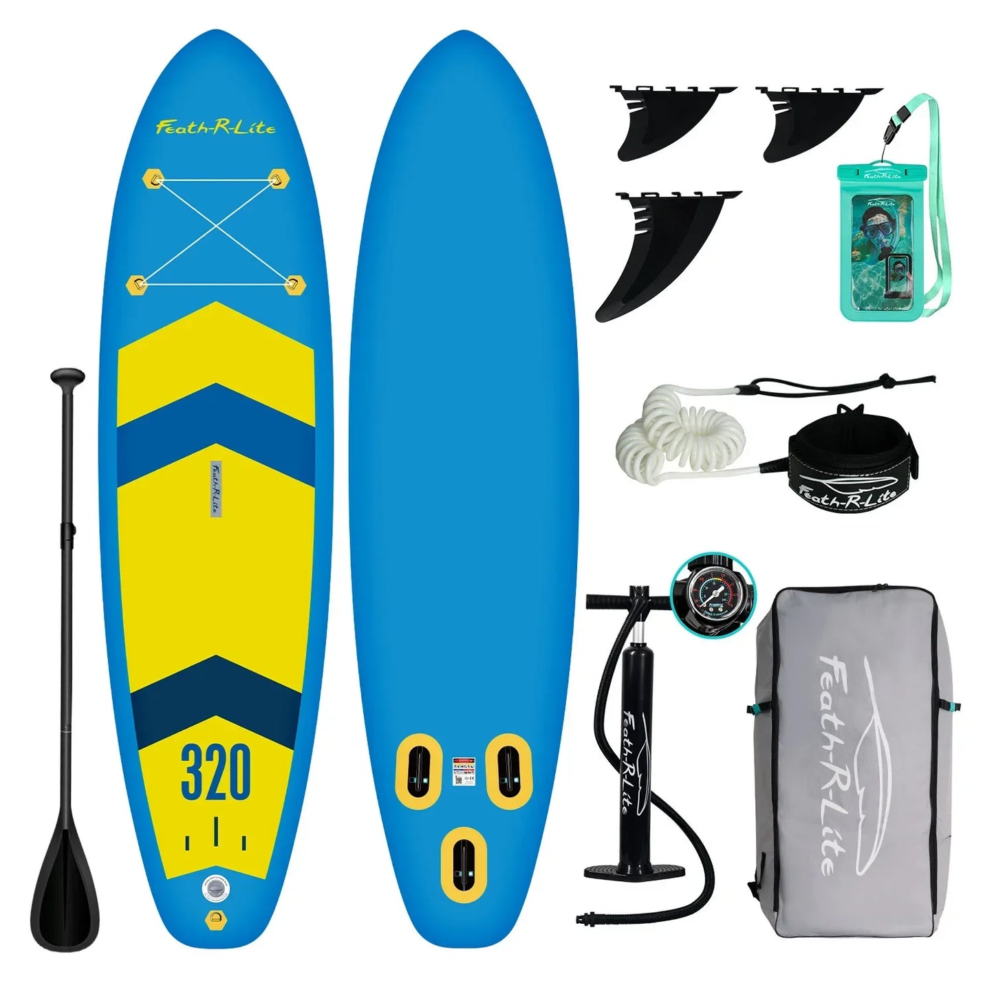 Paddle board inflatable paddle board surfboard SUP standing beginner portable thickened PVC paddle board