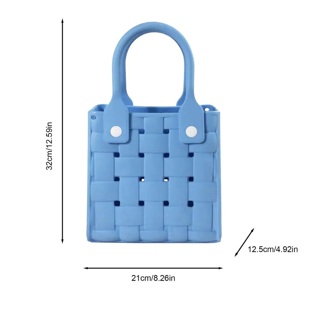 Tote Beach Bag Waterproof Open Bag With Holes Womens Beach Tote Waterproof Sandproof Hand Bag For Sports Beach Pool Toys &