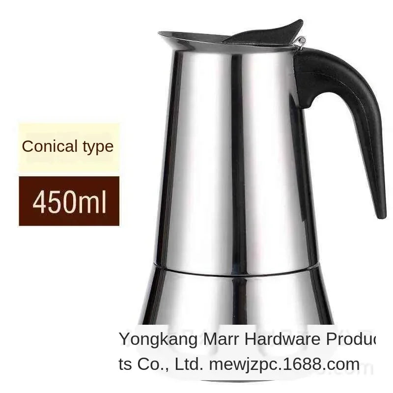 Moka Expresso Coffee Makers 4/6 Cups 304 Stainless Steel Coffee Moka Pot Maker Machine Stove Top Geyser Coffee Machine