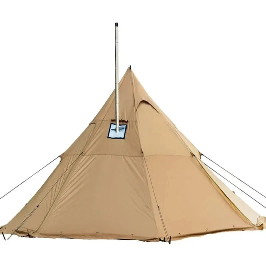 Hot Tent with Stove Jack Onefires Large Teepee Tent for Family Camping