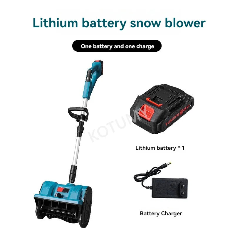 Winter Electric Snowplow Lithium Battery Snow Sweeper Cordless Snow Shovel Courtyard Street Road Surface
