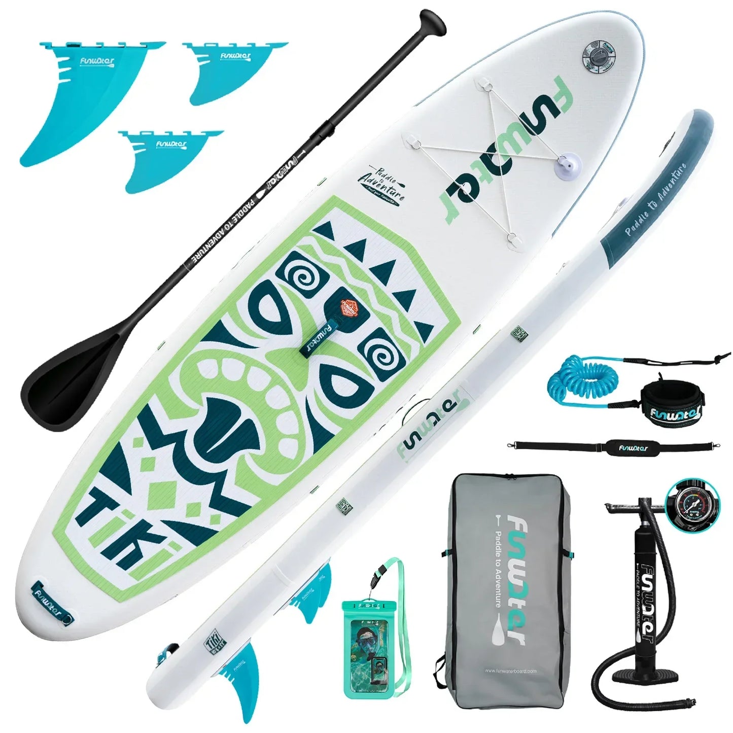 Paddle board inflatable paddle board surfboard SUP standing beginner portable thickened PVC paddle board