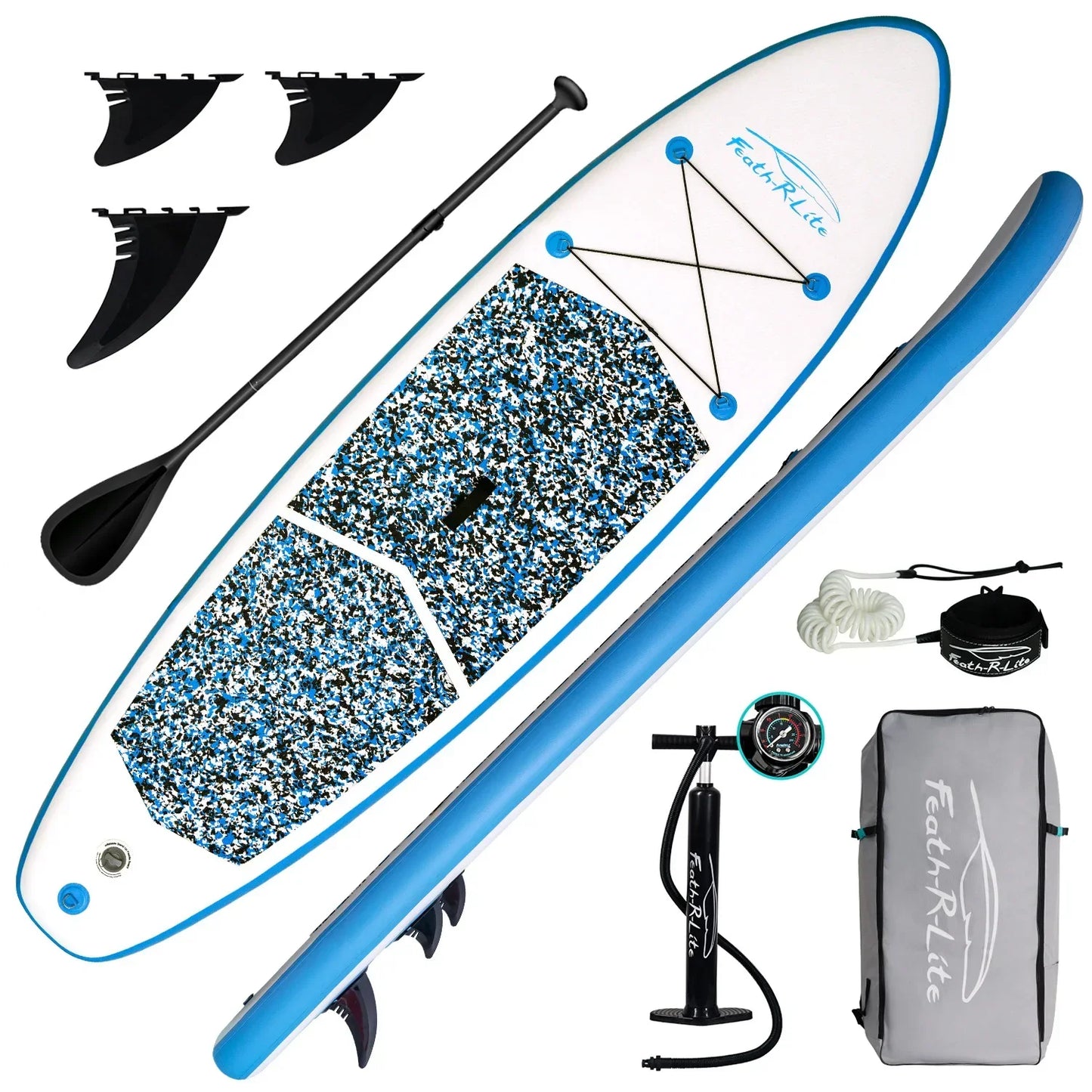 Paddle board inflatable paddle board surfboard SUP standing beginner portable thickened PVC paddle board