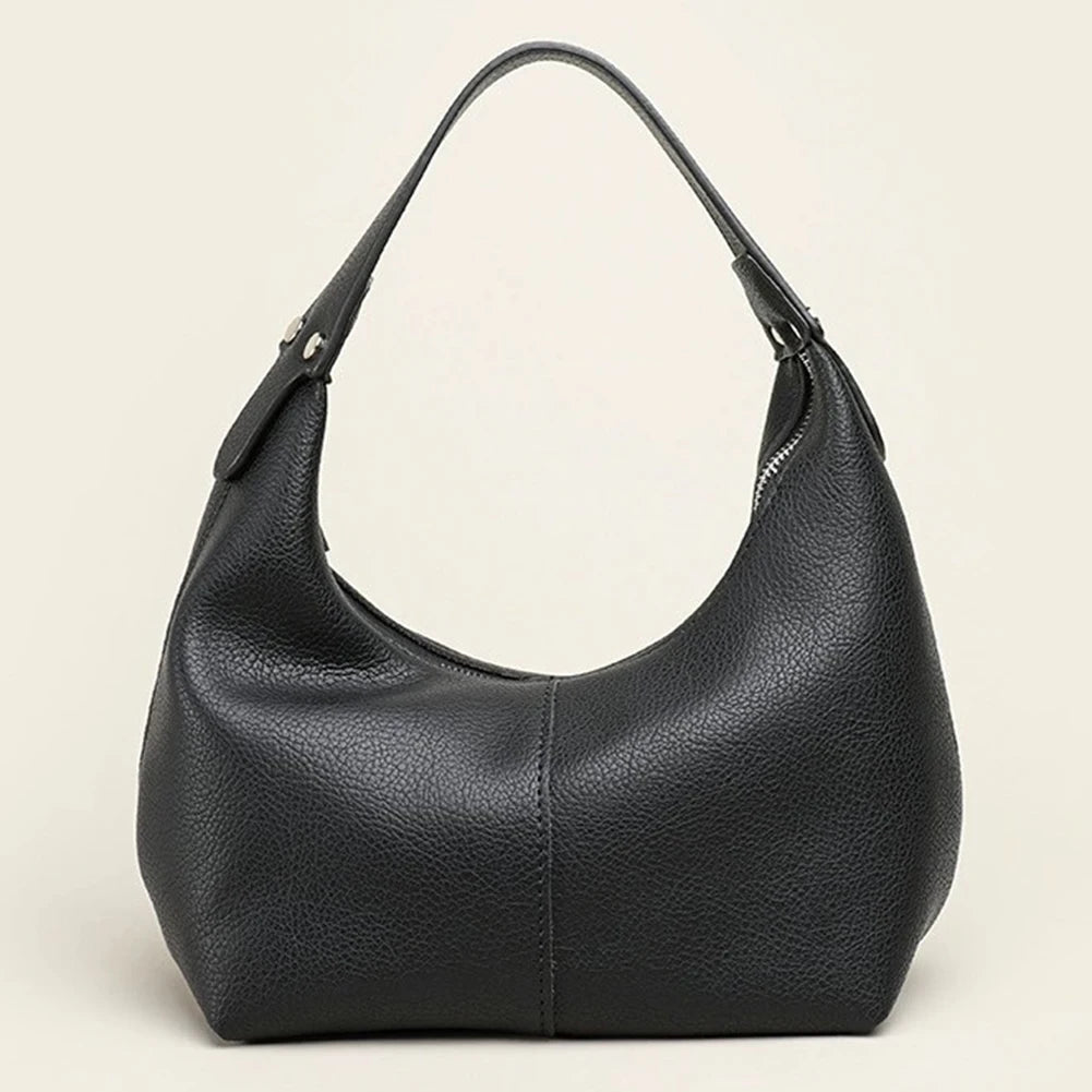 Luxury Design Hobo Handbags for Women 2024 Retro Vegan PU Leather Ladies Clutch Hand Bag Purse Female Small Tote Shoulder Bags