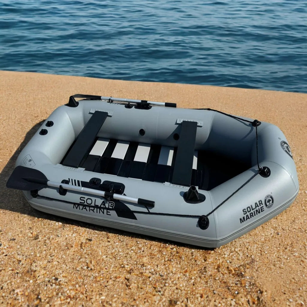 New PVC 7.5FT Inflatable Fishing Boat 2.3M Dinghy Kayak 2People Surfing Canoe Outdoor Watersport Accessories Foldable Portable