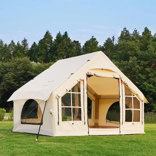 Inflatable Tent for Camping People Large Blow Up Air Tents House No Assembly Needed Luxury Tent Waterproof Oxford