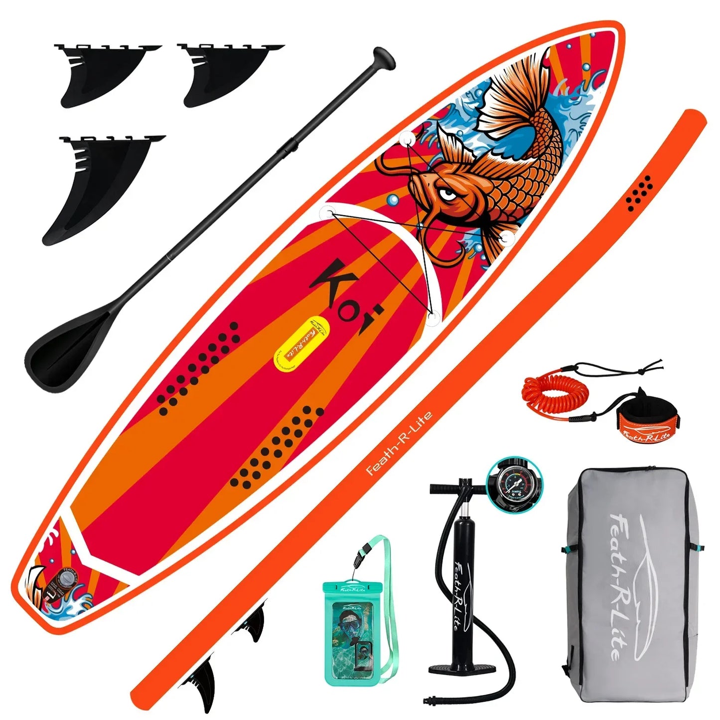 Paddle board inflatable paddle board surfboard SUP standing beginner portable thickened PVC paddle board