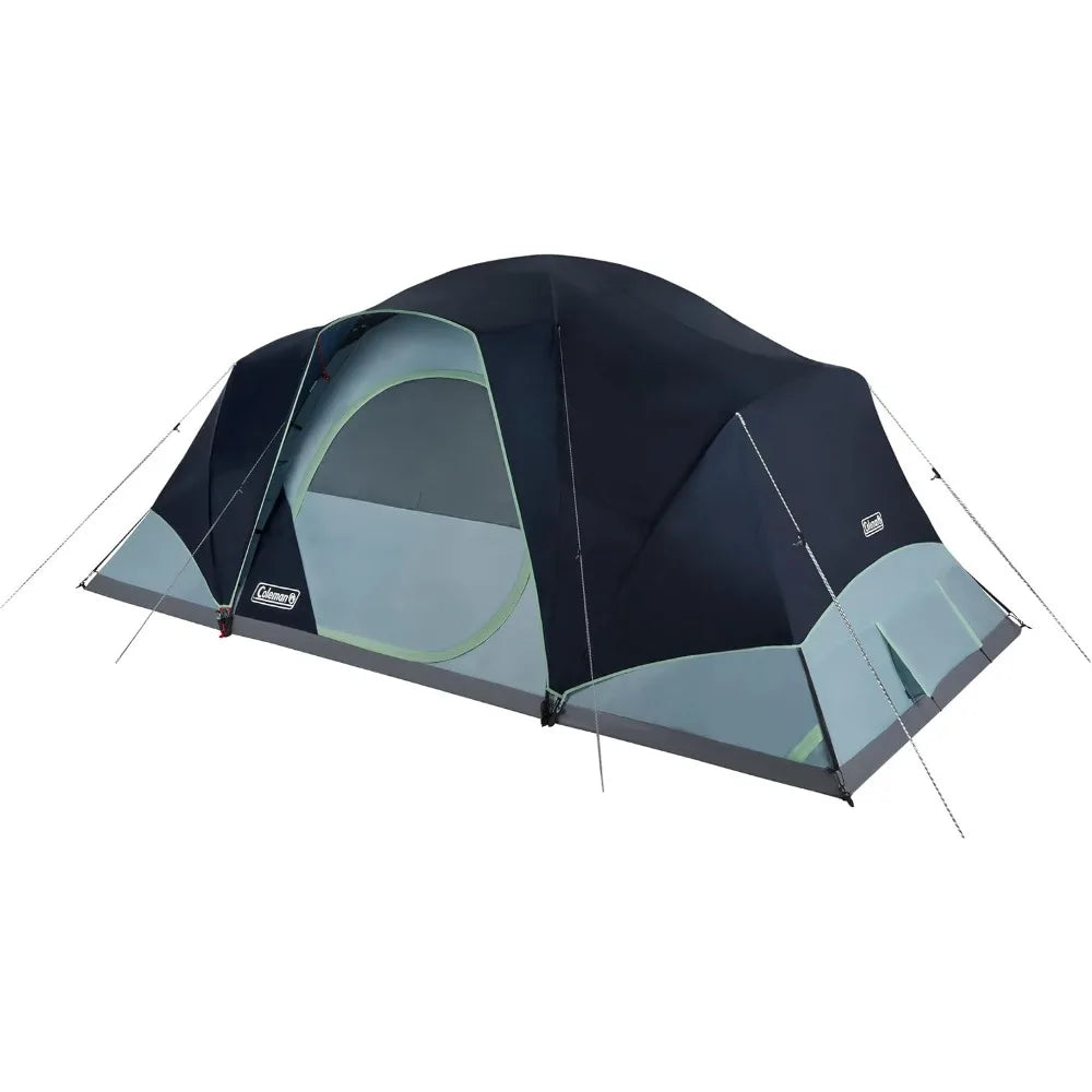Skydome XL Family Camping Tent, 8/10/12 Person Dome Tent with 5 Minute Setup, Includes Rainfly, Carry Bag, Storage Pockets
