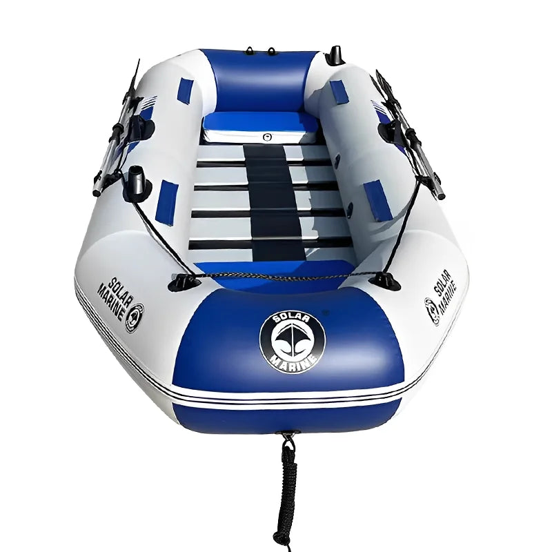 Solar Marine B230-1 Wooden Floor Inflatable PVC Fishing Kayak Boat for the Sea Kayaking 1-3Person Racing Boats with Accessories