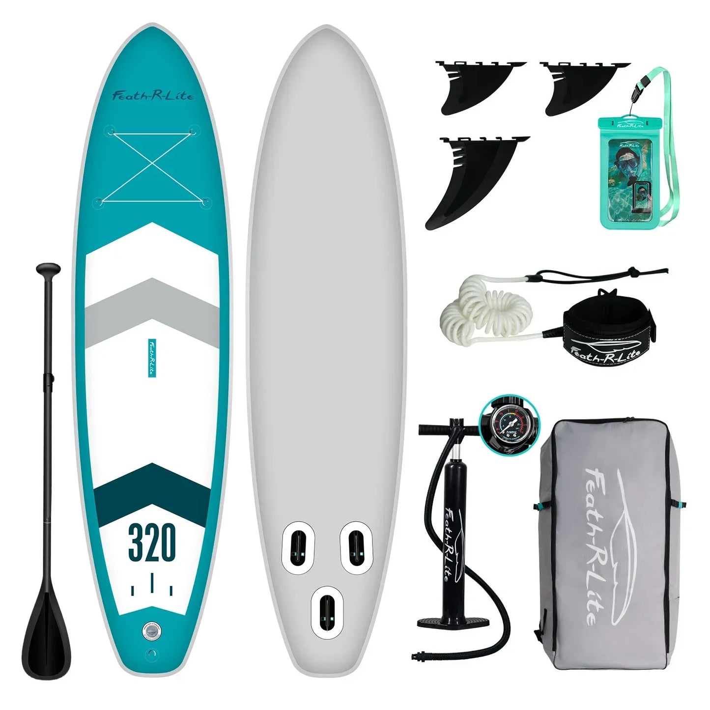 Paddle board inflatable paddle board surfboard SUP standing beginner portable thickened PVC paddle board