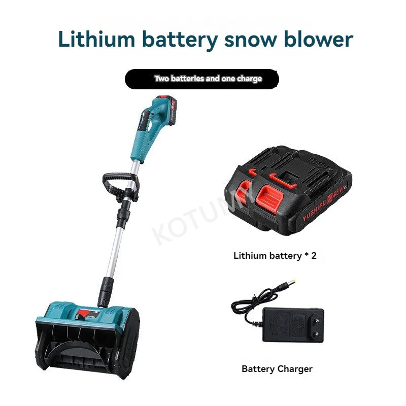 Winter Electric Snowplow Lithium Battery Snow Sweeper Cordless Snow Shovel Courtyard Street Road Surface